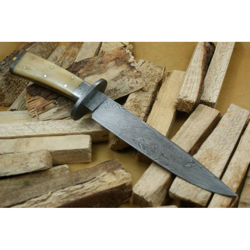 Custom Handmade Holding Knife With Leather Sheath by Knife King