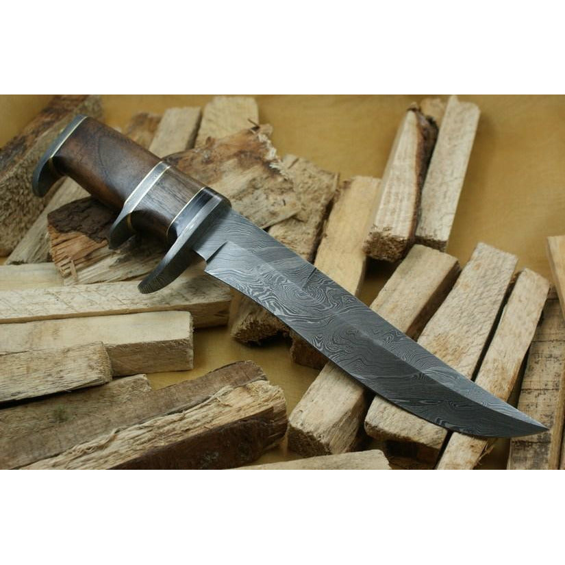 Custom Handmade Hunting Knife With Leather Sheath by Knife King