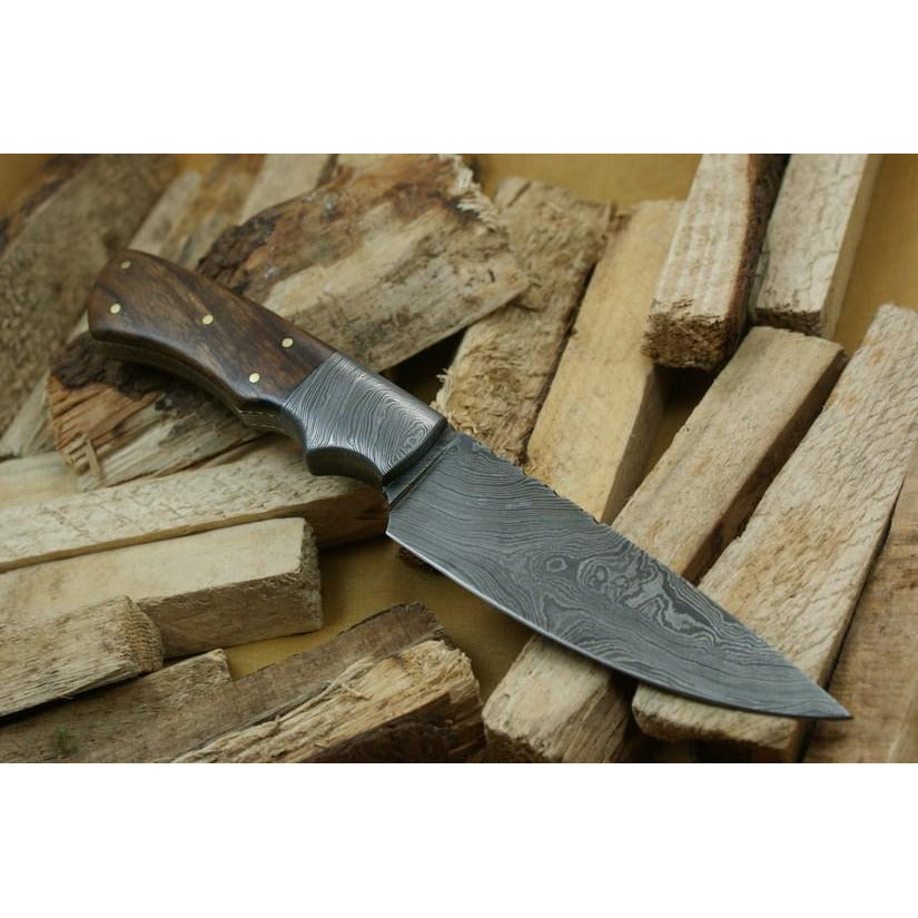 Custom Handmade Hunting Knife With Leather Sheath by Knife King