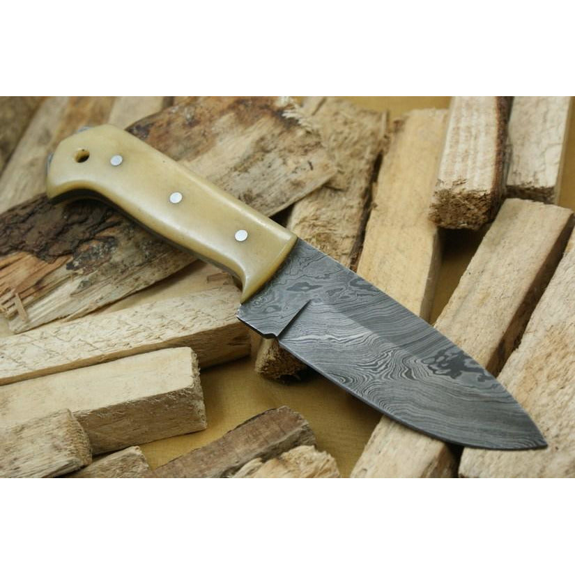 Custom Handmade Hunting Knife With Leather Sheath by Knife King