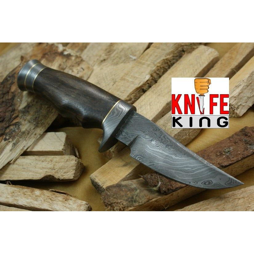 Custom Handmade Hunting Knife With Leather Sheath by Knife King