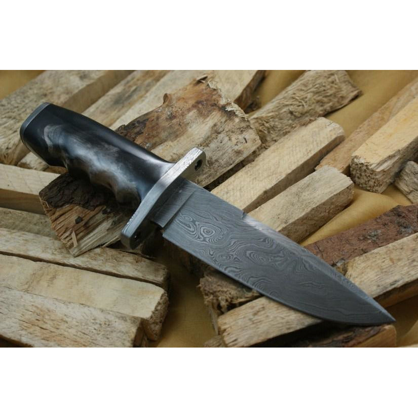 Custom Handmade Hunting Knife With Leather Sheath by Knife King