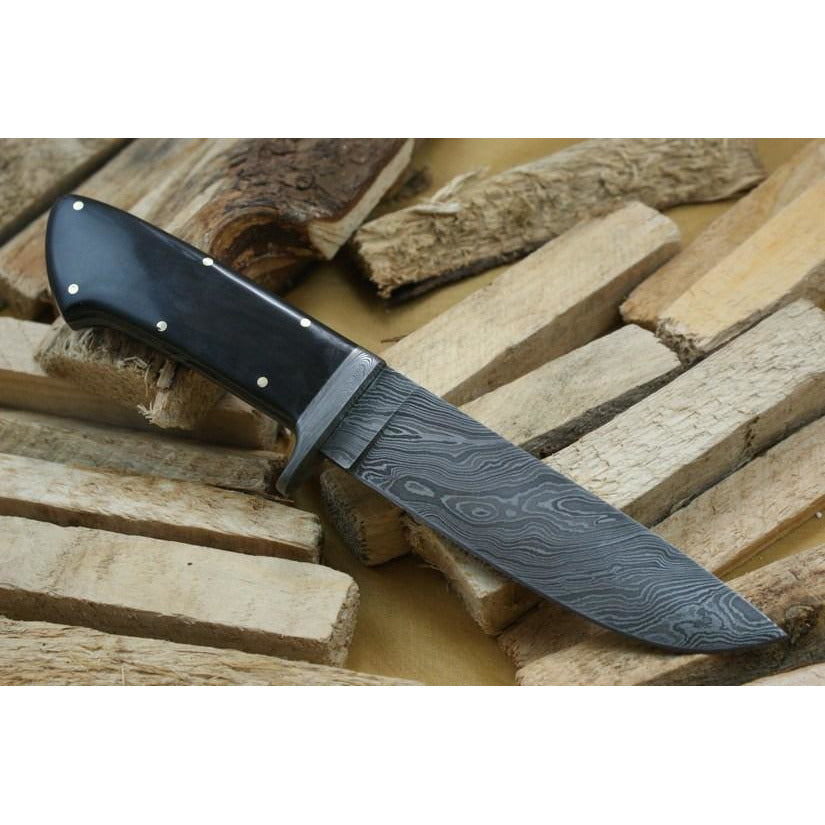 Custom Handmade Hunting Knife With Leather Sheath by Knife King