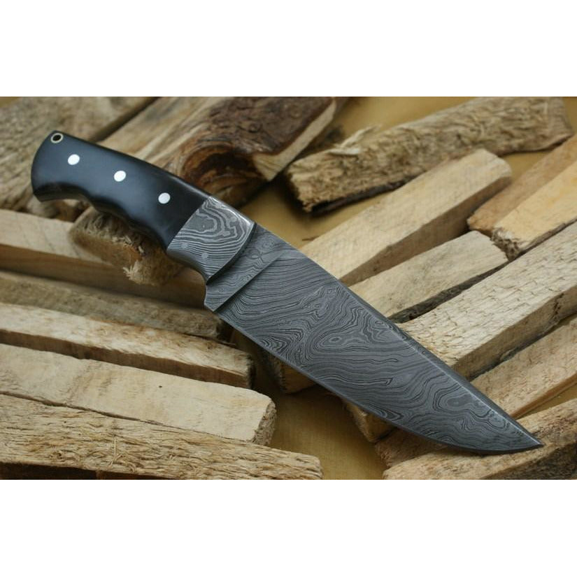 Custom Handmade Hunting Knife With Leather Sheath by Knife King