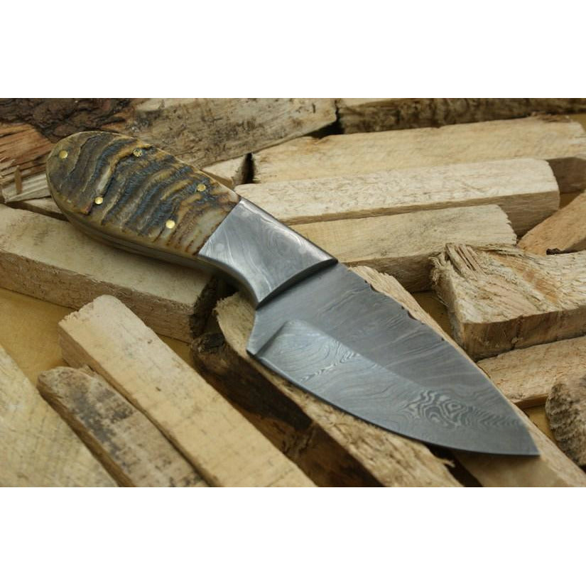 Custom Handmade Hunting Knife With Leather Sheath by Knife King
