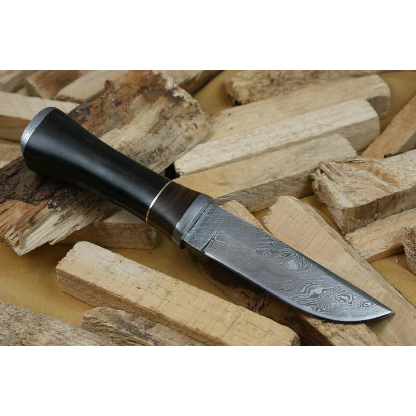 Custom Handmade Hunting Knife With Leather Sheath by Knife King