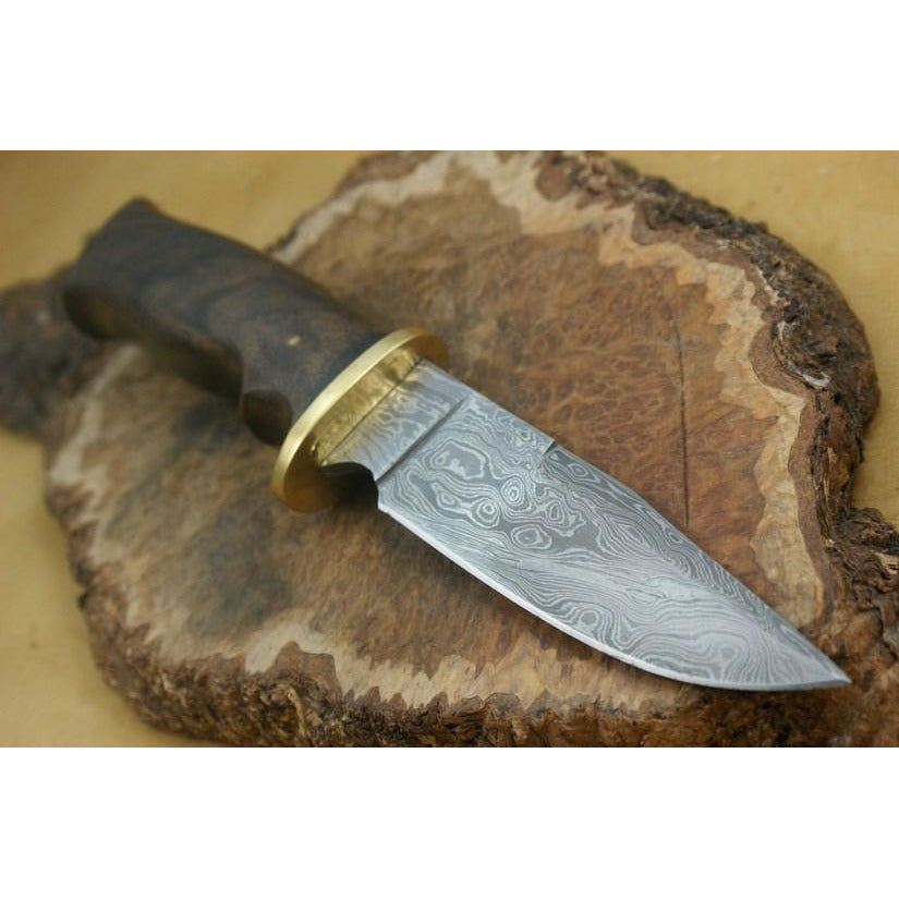 Custom Handmade Hunting Knife With Leather Sheath by Knife King