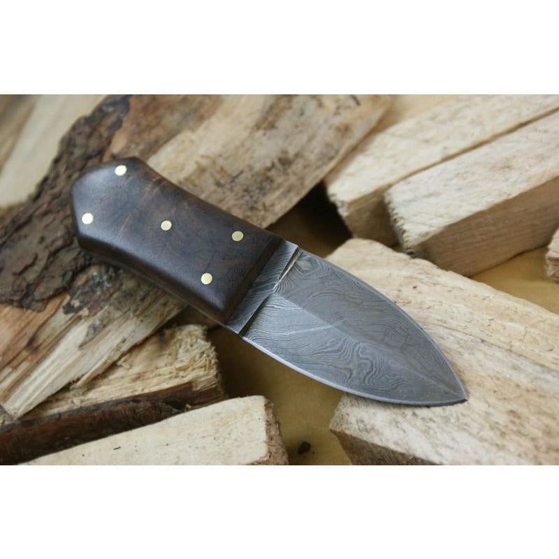 Custom Handmade Hunting Knife With Leather Sheath by Knife King
