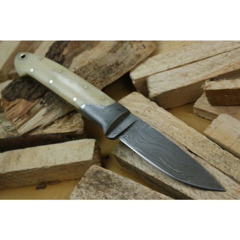 Custom Handmade Hunting Knife With Leather Sheath by Knife King