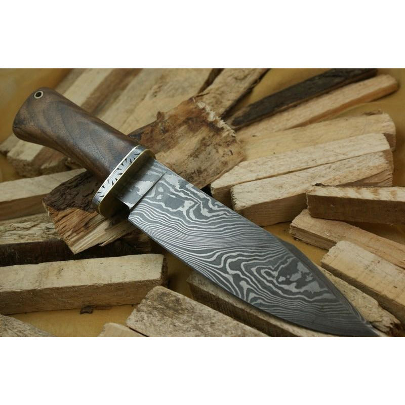 Custom Handmade Hunting Knife With Leather Sheath by Knife King