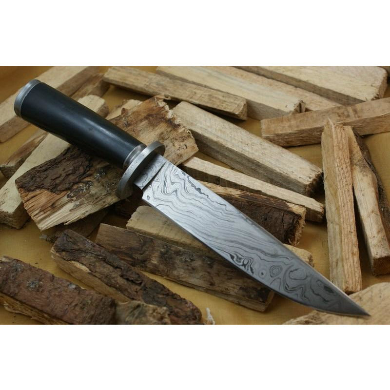 Custom Handmade Bowie Knife With Leather Sheath by Knife King