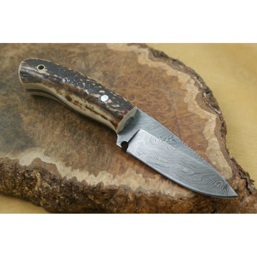 Custom Handmade Hunting Knife With Leather Sheath by Knife King