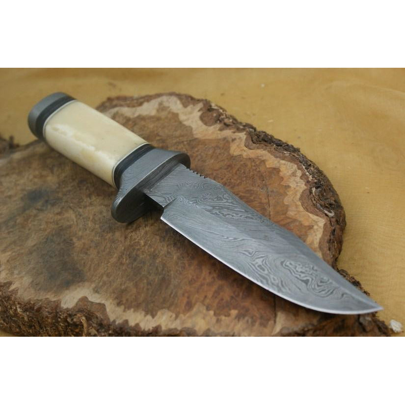Custom Handmade Hunting Knife With Leather Sheath by Knife King