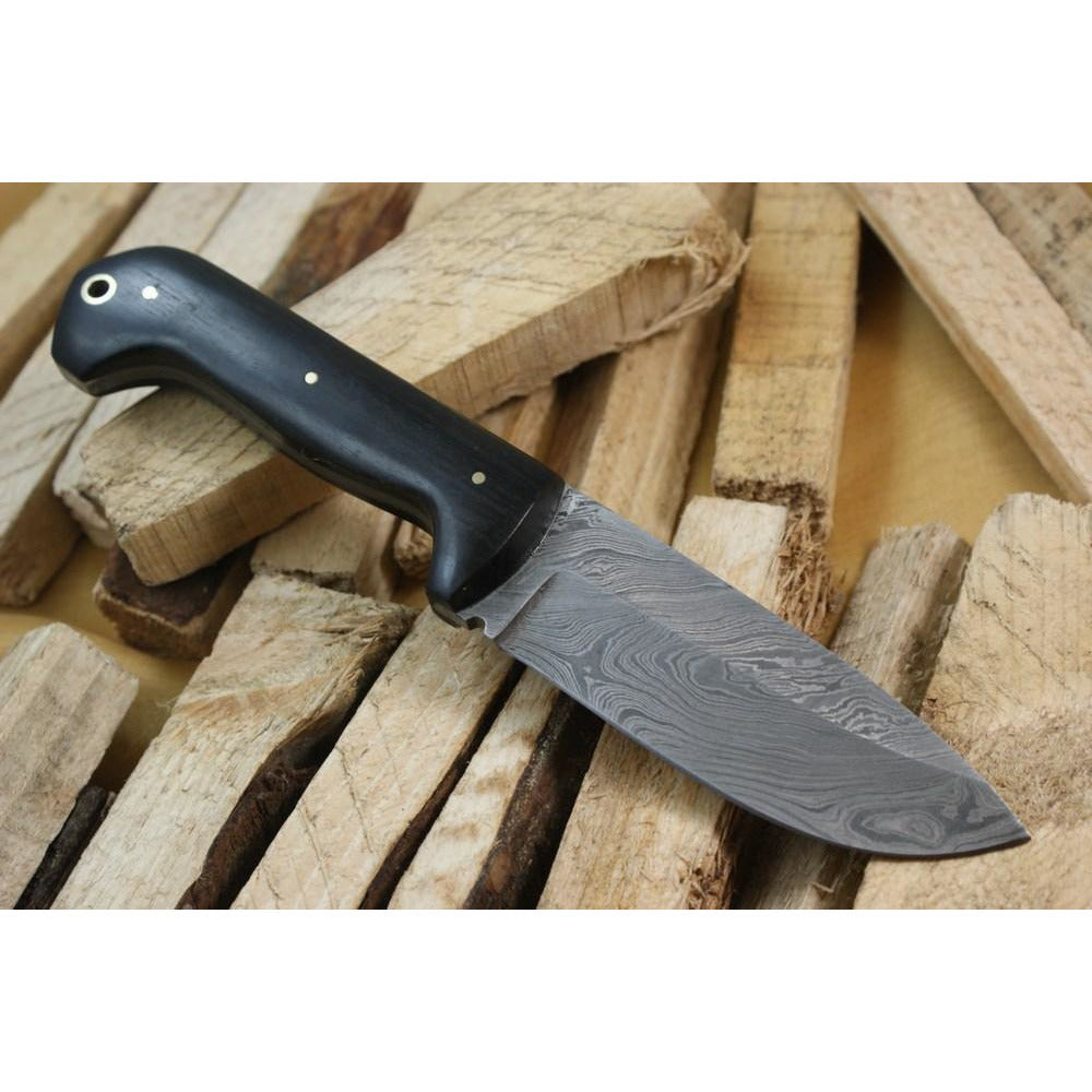 Custom Handmade Hunting Knife With Leather Sheath by Knife King