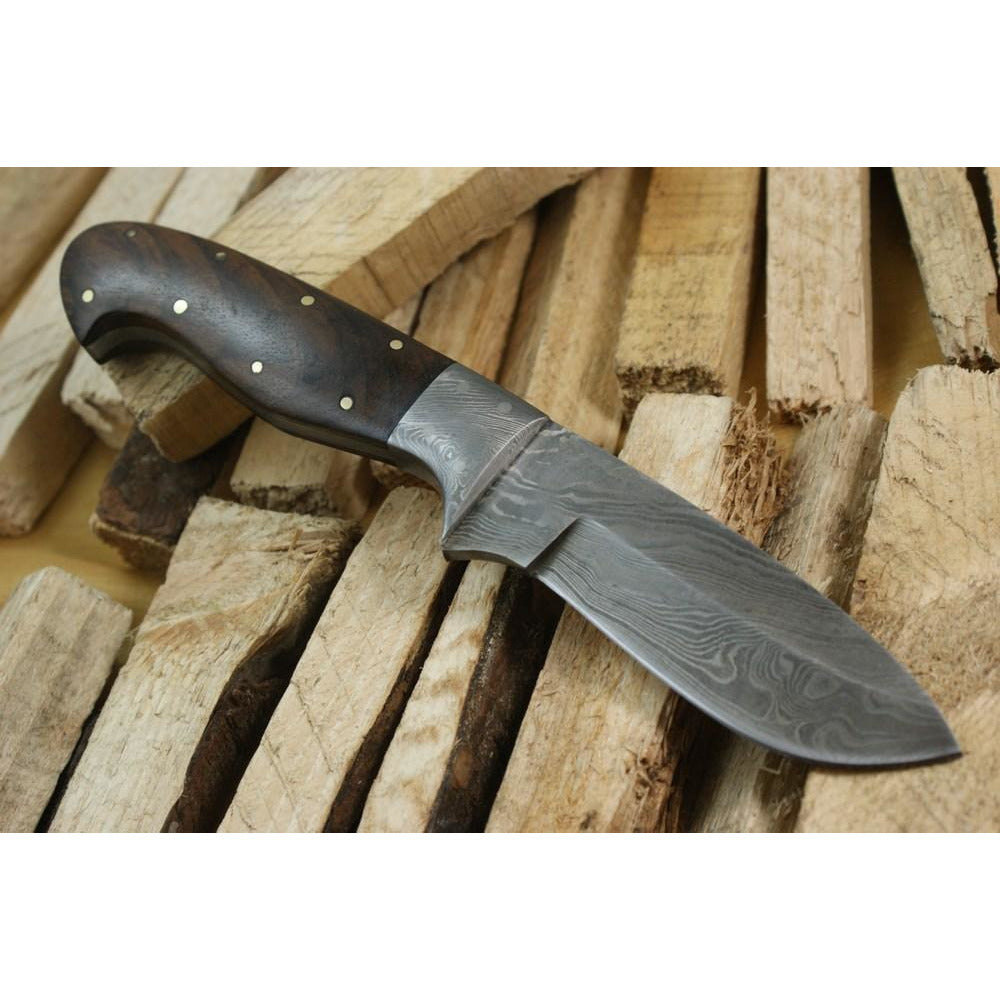 Custom Handmade Hunting Knife With Leather Sheath by Knife King