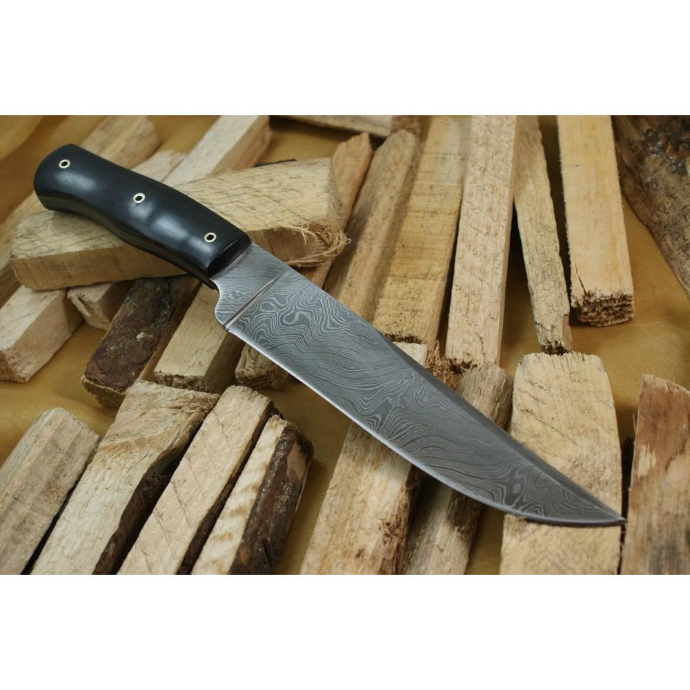 Custom Handmade Hunting Knife With Leather Sheath by Knife King