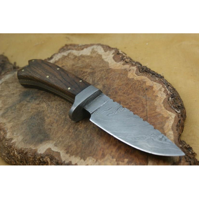 Custom Handmade Hunting Knife With Leather Sheath by Knife King