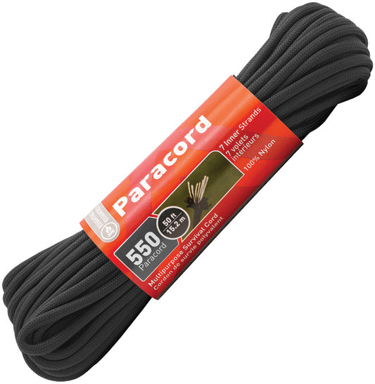 Adventure Medical 550 Paracord 50ft Black 0140-1738