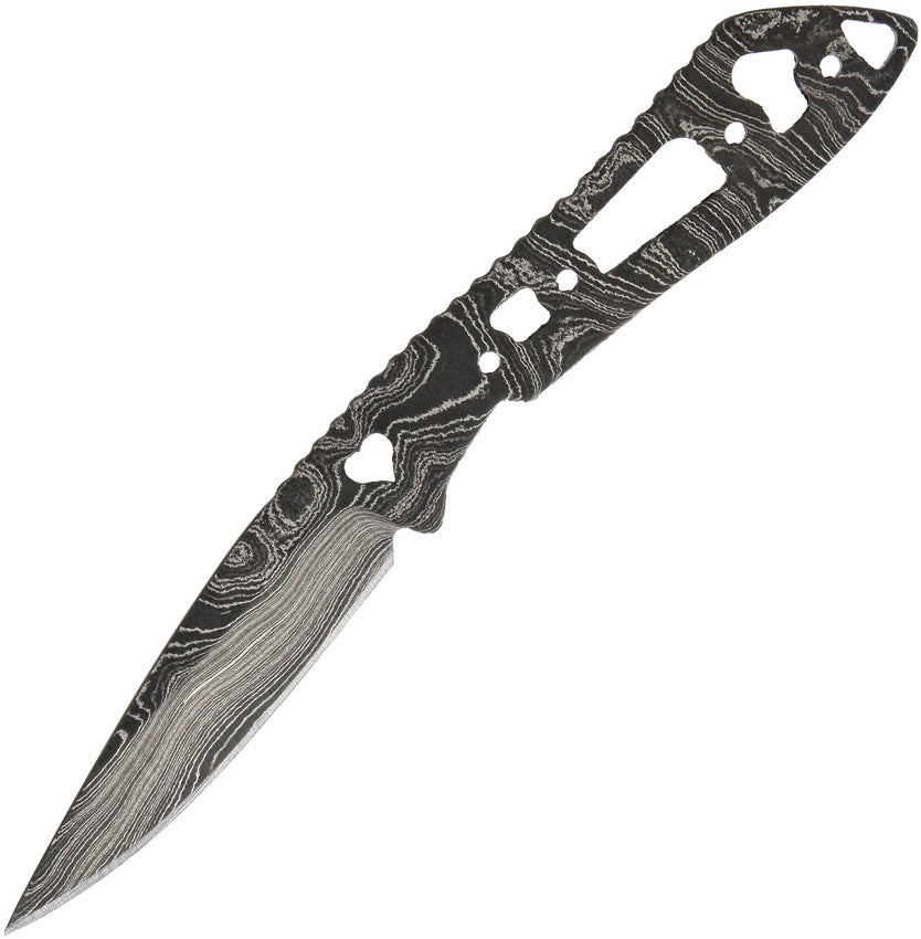 Alabama Damascus Steel Damascus Knife Blade Heart Cut ADS094 HEART CUTOUT