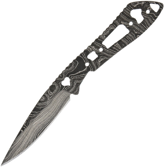 Alabama Damascus Steel Damascus Knife Blade Heart Cut ADS094 HEART CUTOUT