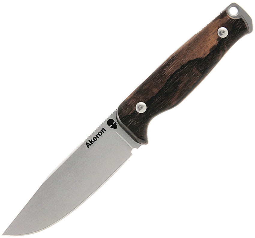 Akeron Ekinox V3 Fixed Blade Ziricote EKINOX V3 ZIRICOTE W/ LEATHER
