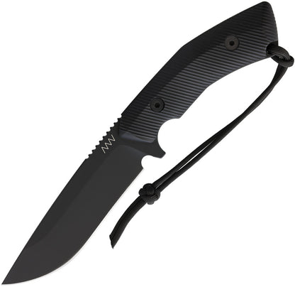 Acta Non Verba Knives M200 Hard Task Fixed Blade Knife Black G-10 (5.25" DLC)
