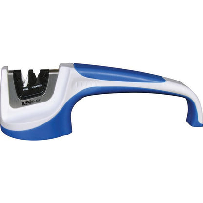 AccuSharp 036C Pull Through Blue AccuSharp Sharpener with White composition construction

