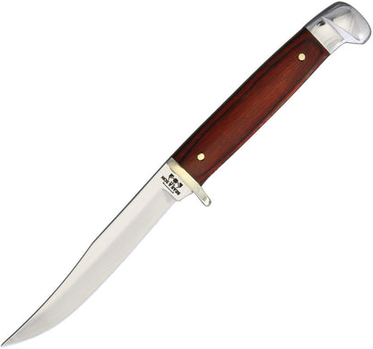 Bear &amp; Son 263R Small Hunter – Rosewood Handle, 3" Mirror-Finish Clip Point Blade