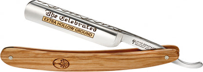 Boker 140327 Razor Celebrated Blade Etching with Olive Wood Handle
