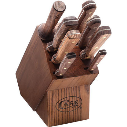 Case Kitchen Block Set Walnut Wood (9-Piece) 10249
