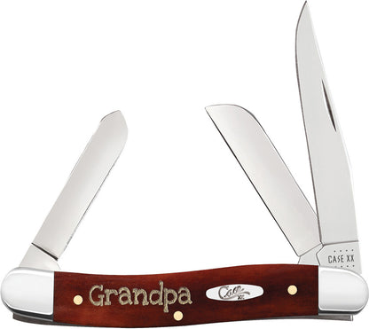 Case Stockman Chestnut Bone Smooth, Embellished Medium Trapper in Gift Tin, 10431, 6318 SS pocket knife
