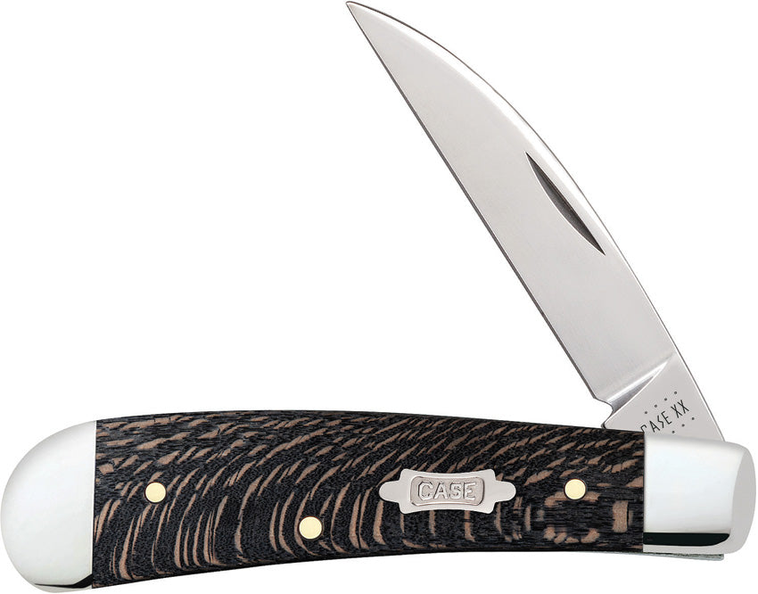 Case Cutlery Swayback Blk Sycamore 25577