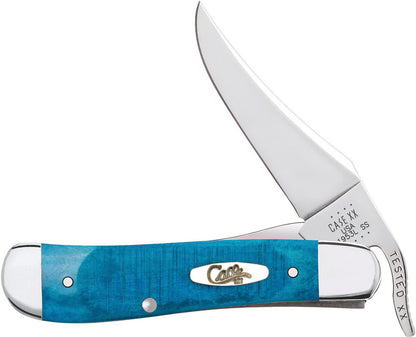 Case 25589 Russlock Knife Blue Jigged Bone Handle
