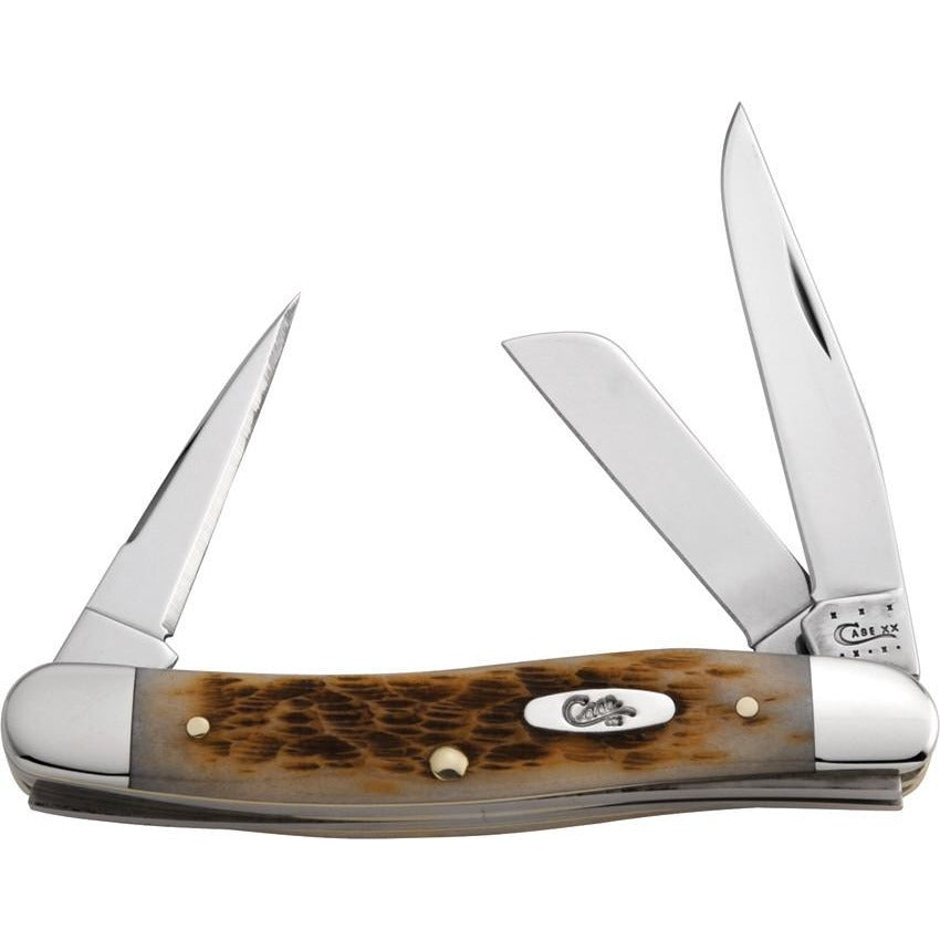 Case Cutlery Stockman Amber Bone