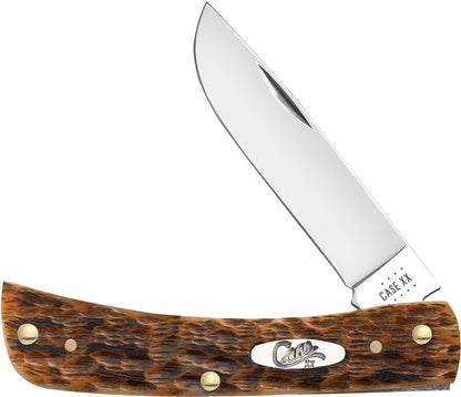 Case Sod Buster Jr Amber Jigged Bone, 30092, CV pocket knife
