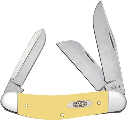 Case Medium Sowbelly Yellow Synthetic 30118, TB3339 CV pocket knife
