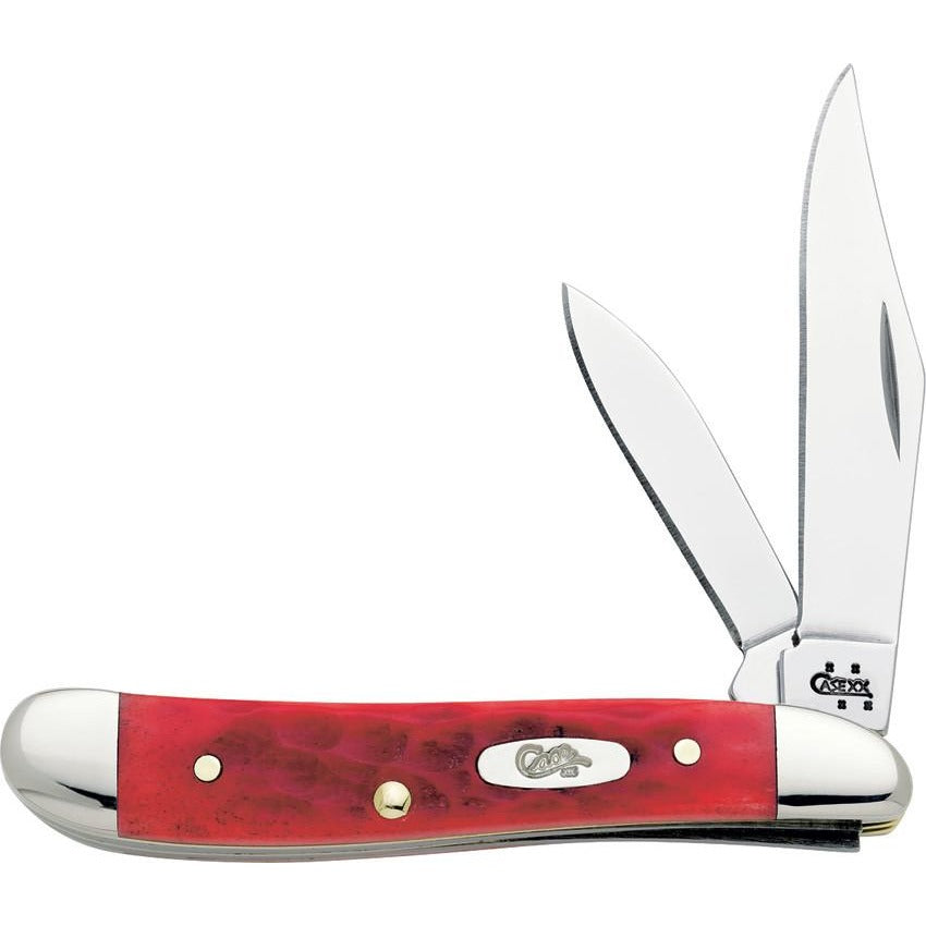 Case Cutlery Peanut Dark Red Bone