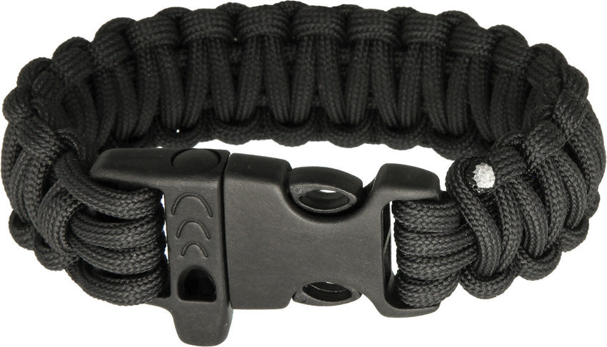 Combat Ready Survival Bracelet Black SS -BLACK / CBR359