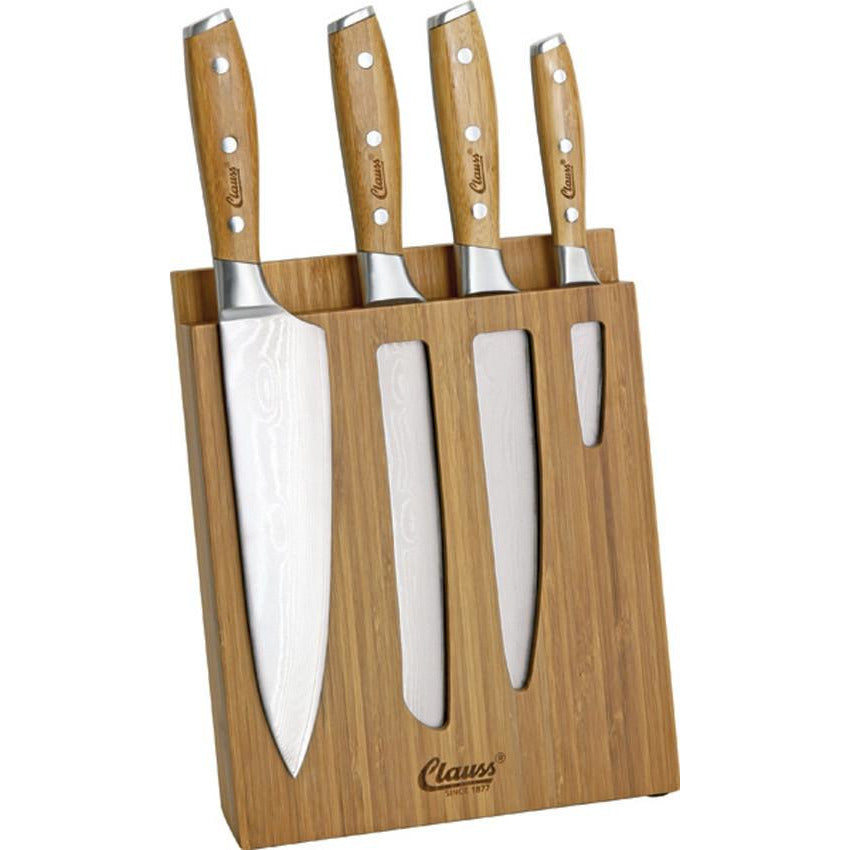 Clauss Damascus Kitchen Knife Set