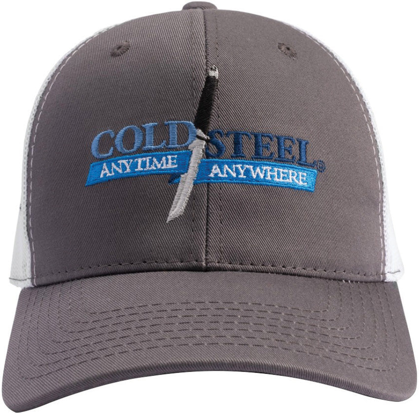 Cold Steel Comfortable Hat Gray and White Mesh 94HCG