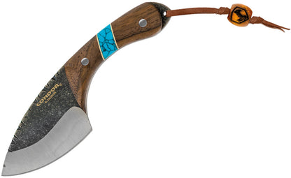 Condor Blue River Skinner CTK112-3.5-4C, Brut De Forge 440C, Walnut Turqouise Stone, fixed knife
