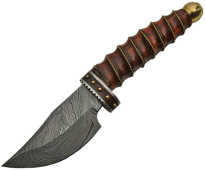 Damascus Wire Wrapped Skinner DM1158