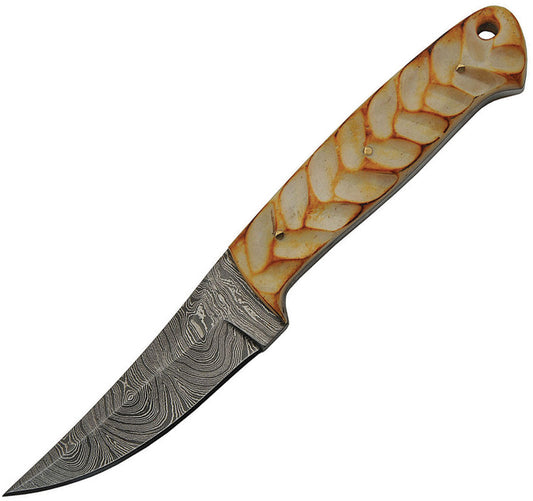 Damascus Hunting Knife Bone Leaf DM-1244