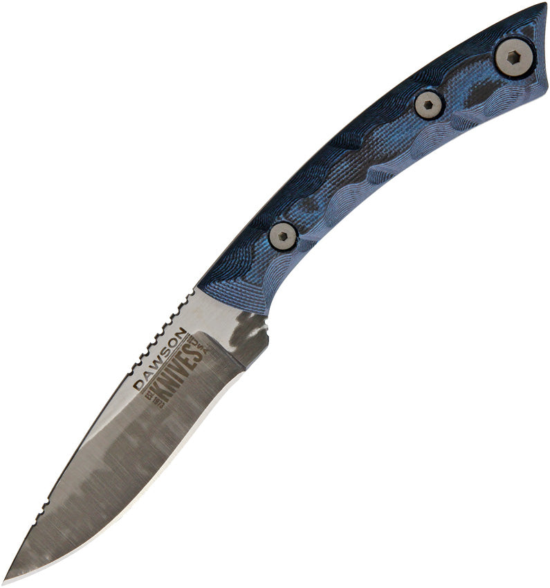 Dawson Knives Angler Fixed Blade Blue ANGLER BLUE BLACK