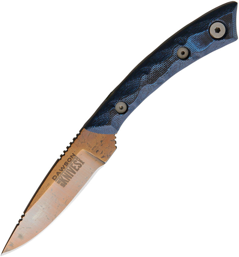 Dawson Knives Angler Fixed Blade ANGLER BLUE BLACK COPPER