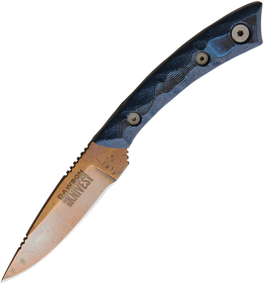 Dawson Knives Angler Fixed Blade ANGLER BLUE BLACK COPPER