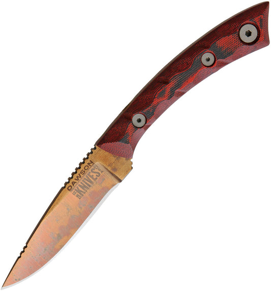 Dawson Knives Angler Fixed Blade Red ANGLER RED BLACK