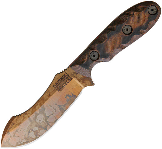 Dawson Knives Javalina Fixed Blade Orange JAVALINA BLACK ORANGE COPPER