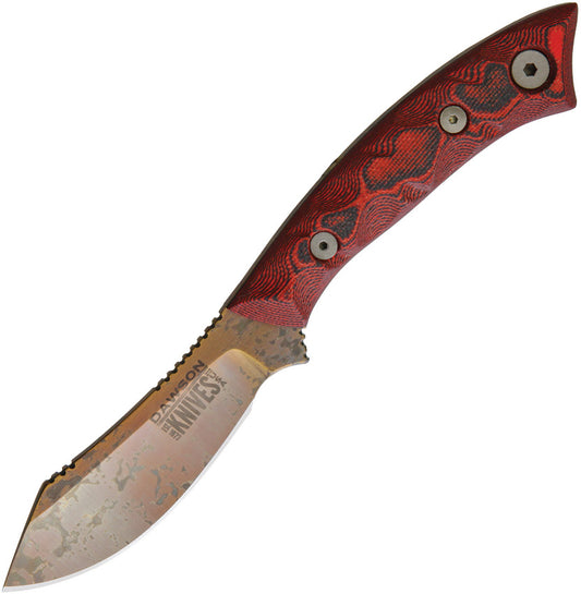 Dawson Knives Snakebite Fixed Blade Red SNAKEBITE BLACK RED