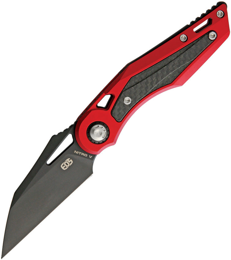 EOS Urchin Friction Folder Red NITRO V RED HANDLES BLACK B